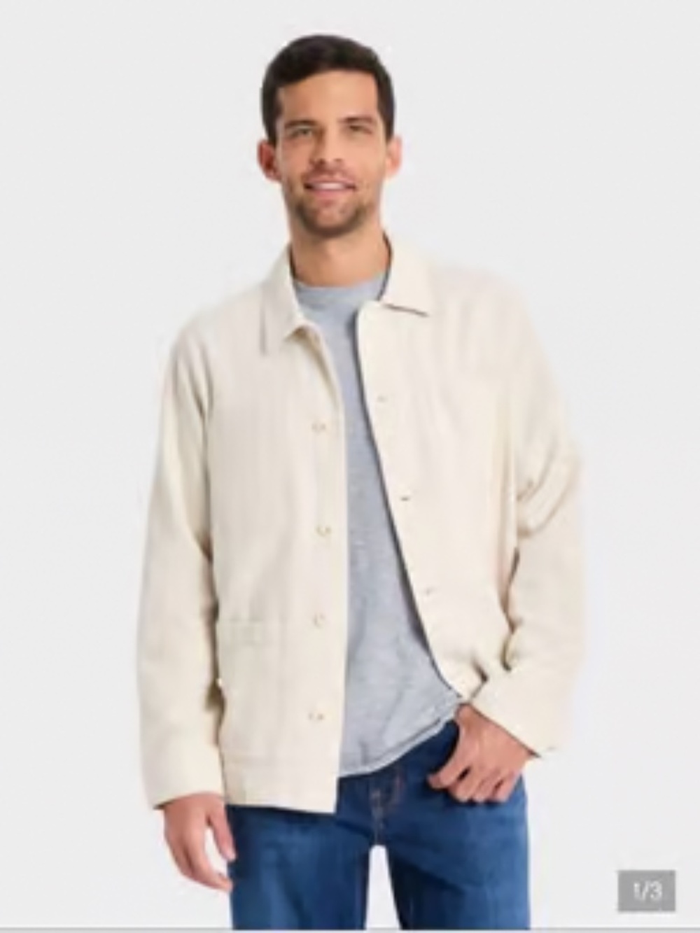 Goodfellow & Co Men's Regular Fit Cotton Chore Shirt Jacket L